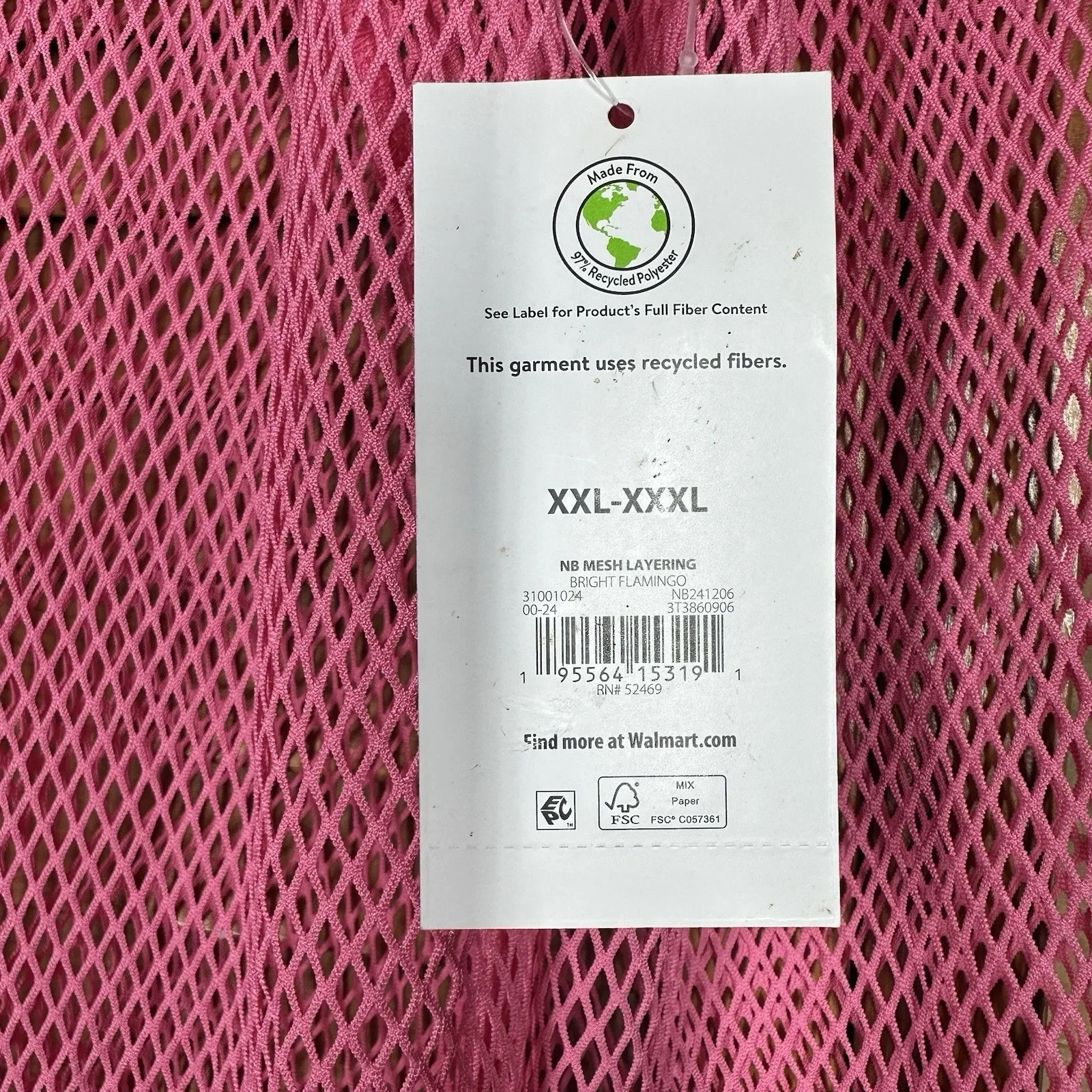 No Boundaries Womens Pink Tie Front Side Slit Mesh Swim Cover Up Sz XXL-XXXL - Image 4