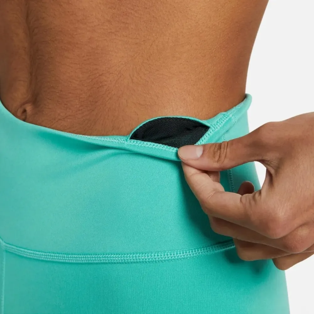 NWT NIKE ONE NIKE DRI FIT WOMEN RUNNING MID RISE 7/8 TIGHTS GREEN Size M - Image 4