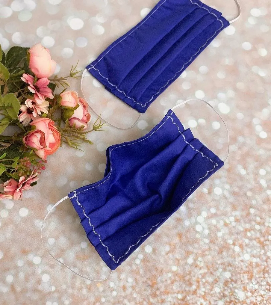 Double Layered 100 Supima Cotton Luxury Face Mask Purple Mask - Image 3