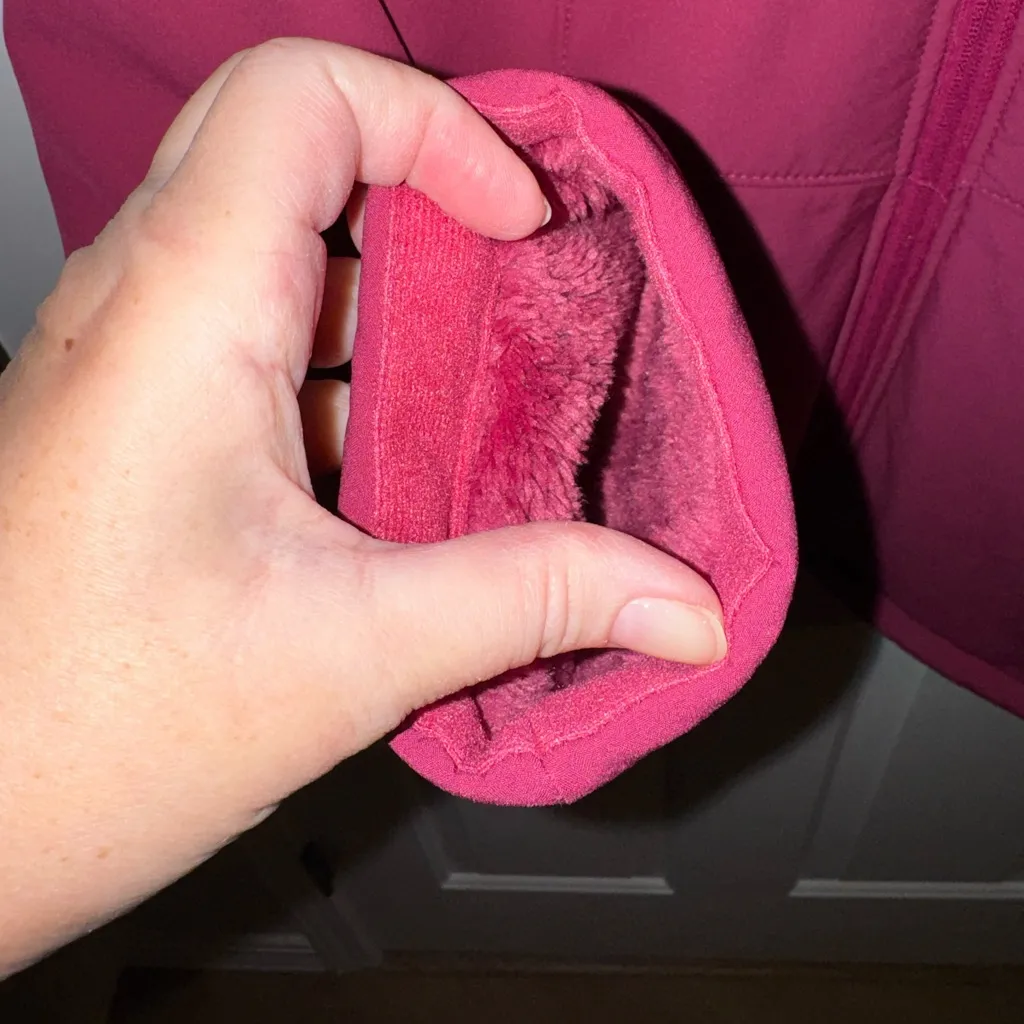 ZeroXposure New Lillian Soft Shell Lined Jacket Zip Pockets Raspberry Pink XL - Image 4