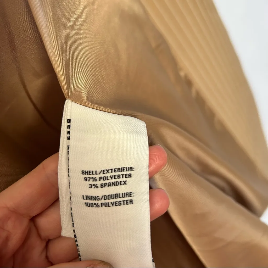 Bagatelle Tan Pinstripe trench coat - Image 7