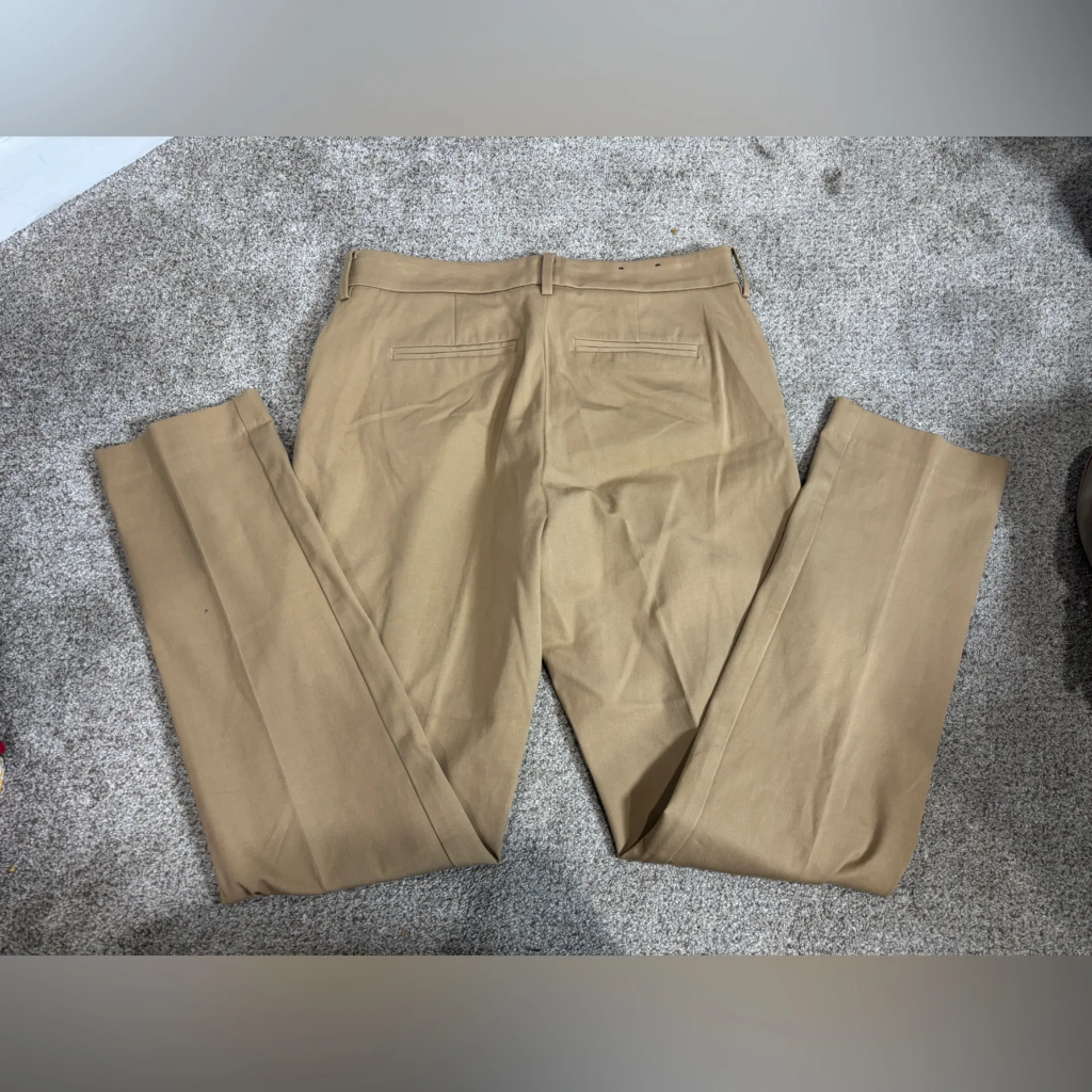 41 Hawthorn Camel Women’s 8 Cotton High Rise Straight Skinny Work Pants Tan - Image 3