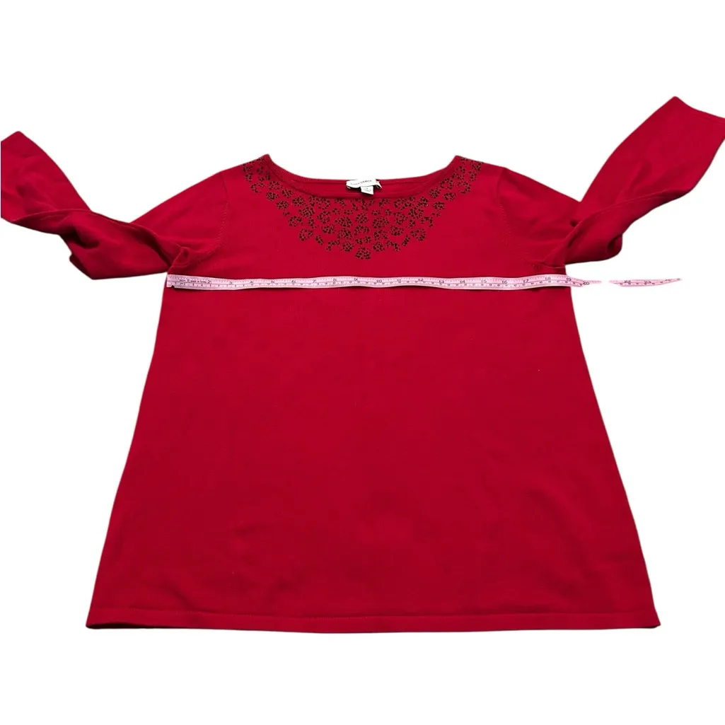 3/$15 SUSAN GRAVER red sweater - Image 3