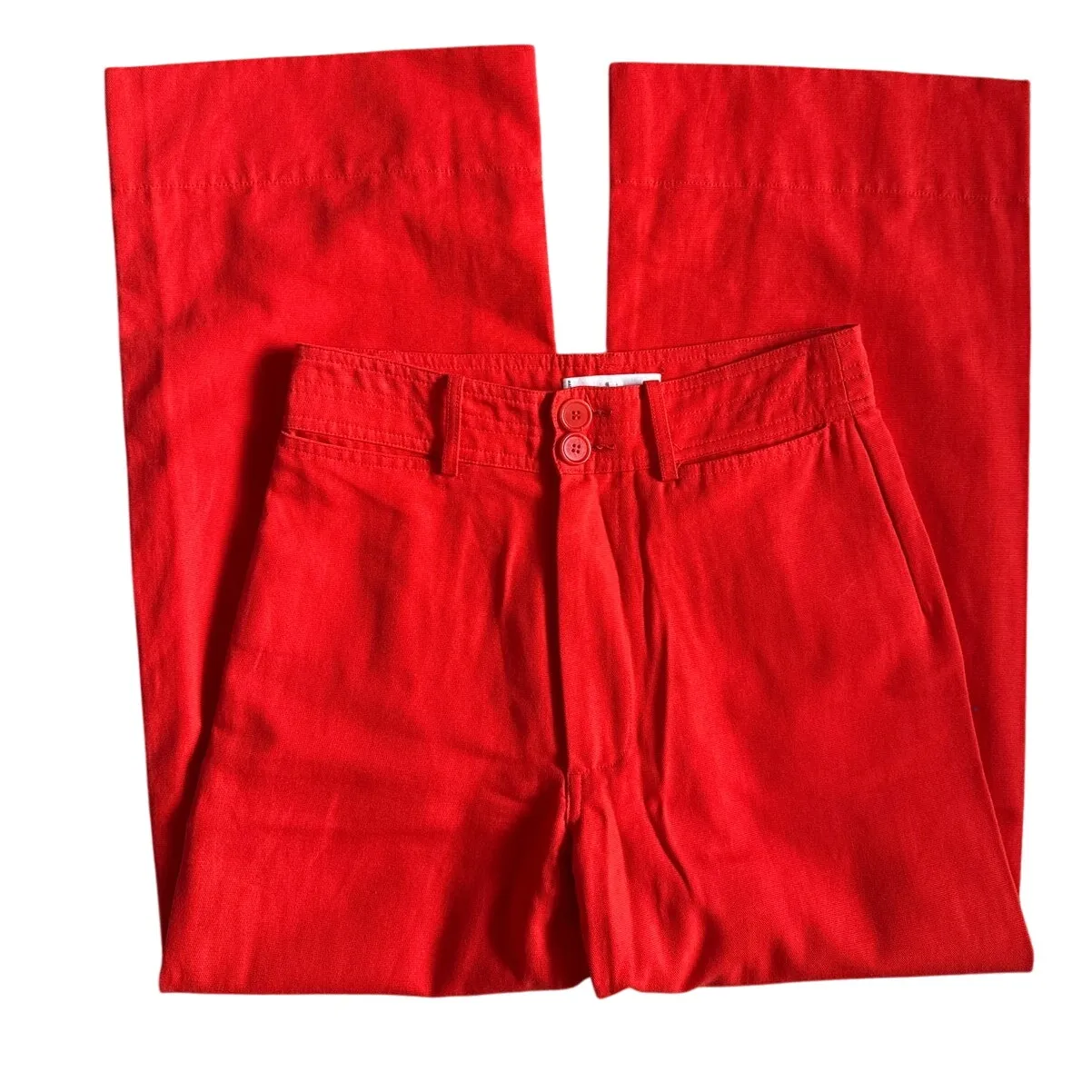 Apiece Apart Classic‎ Merida Wide Leg Pants Orange/Red Size 2 - Image 5