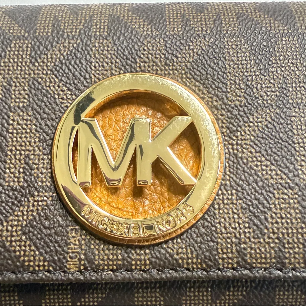 Michael Kors‎ Brown Monogram Wallet - Image 3