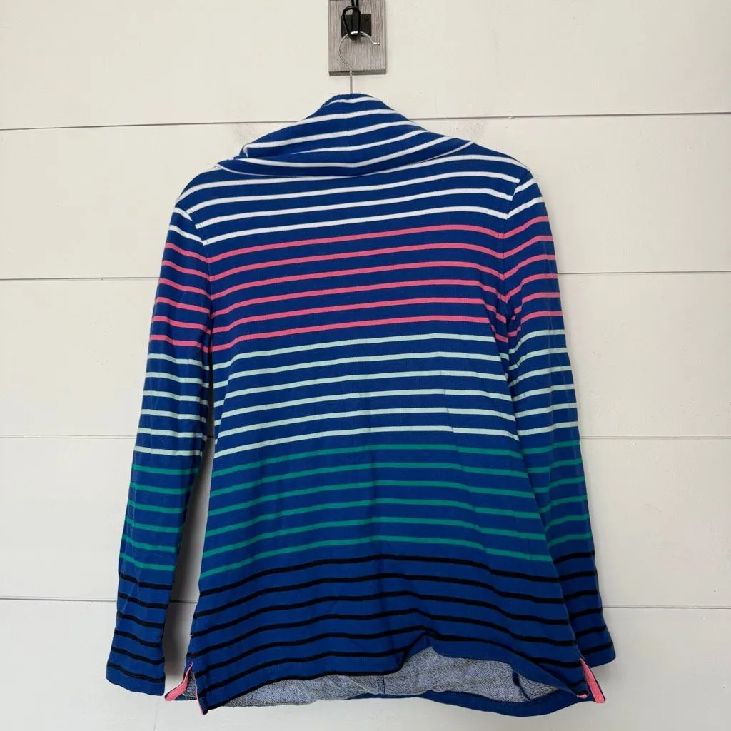T by Talbots Women’s Small Striped Pullover Sweatshirt - Image 4