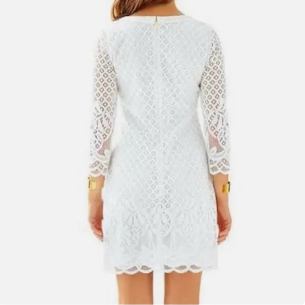 Lilly Pulitzer Mara Dress XS white lace - Image 3