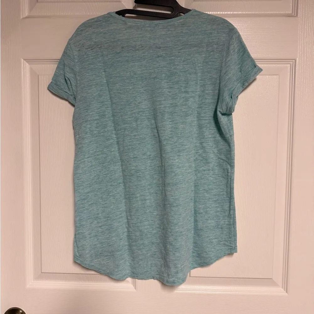 J. McLaughlin  Women's Blue Short Sleeve Top - Image 4