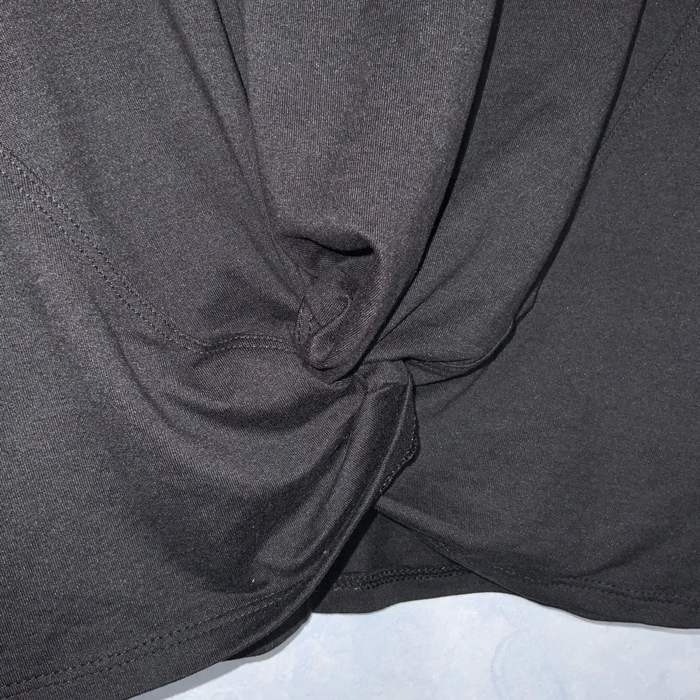 90 Degrees Black Twist Front Crop Athletic Tank Top Exercise Gym Yoga Fitness XL - Image 4