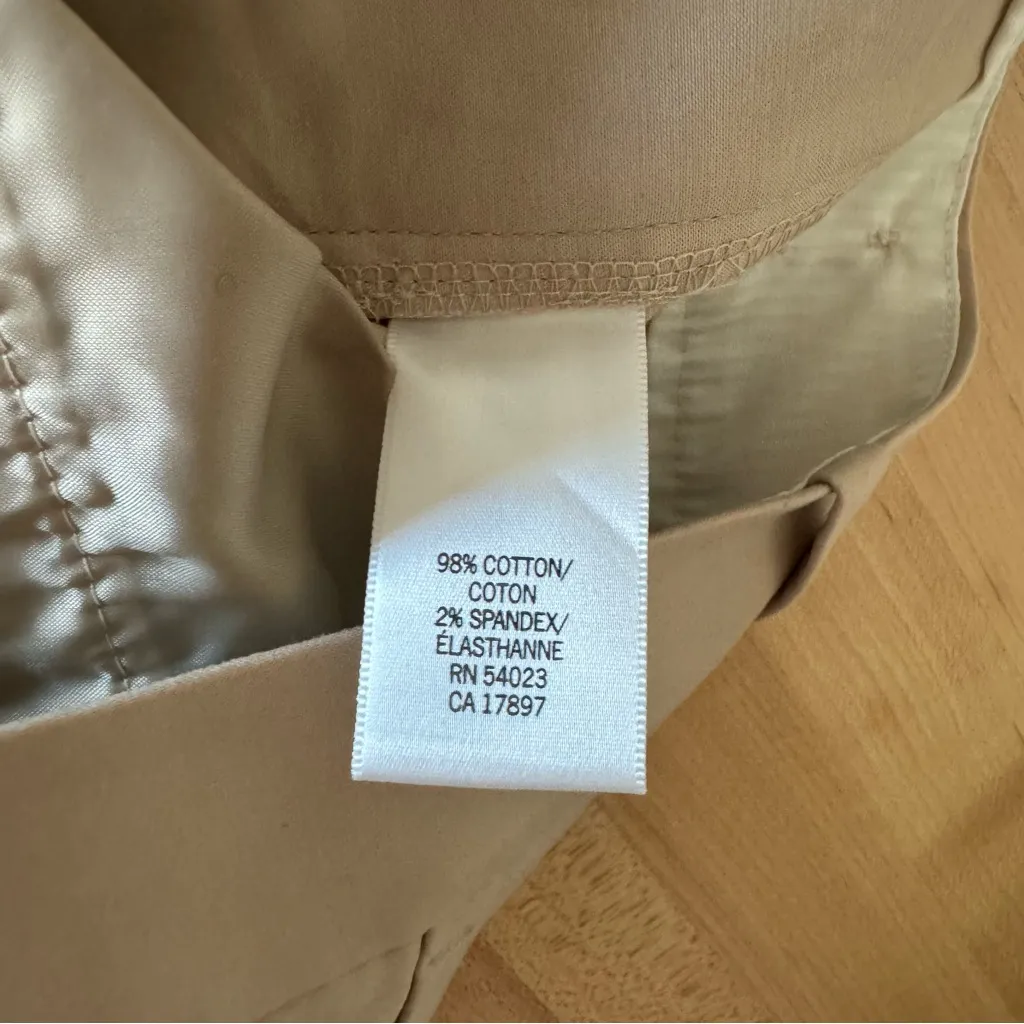 Banana Republic Factory Jackson Fit Slack Tan Beige Size 8 Long - Image 5