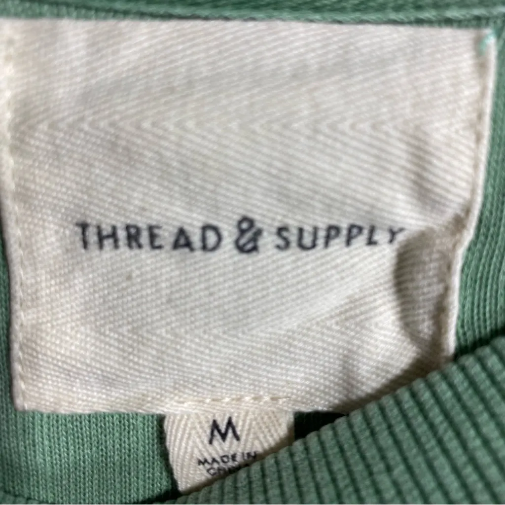 Happy Face Green Sweatshirt Size M - Image 6