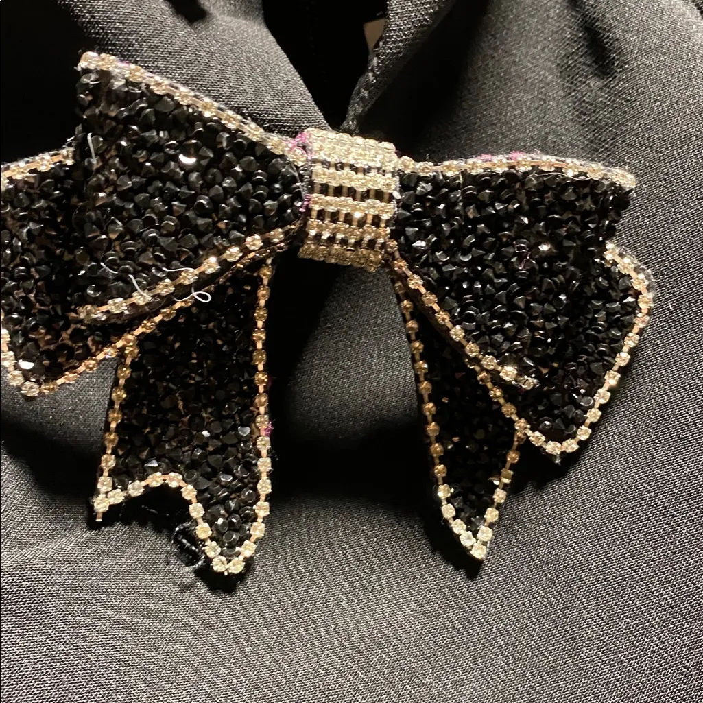 Sugarlips Carey Bow Pleated Mini Dress - Image 6