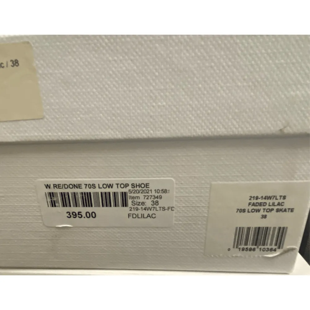 RE/DONE NIB 70s Skate Low Top Sneakers in Faded Lilac Size EU 38/US 8 - Image 8