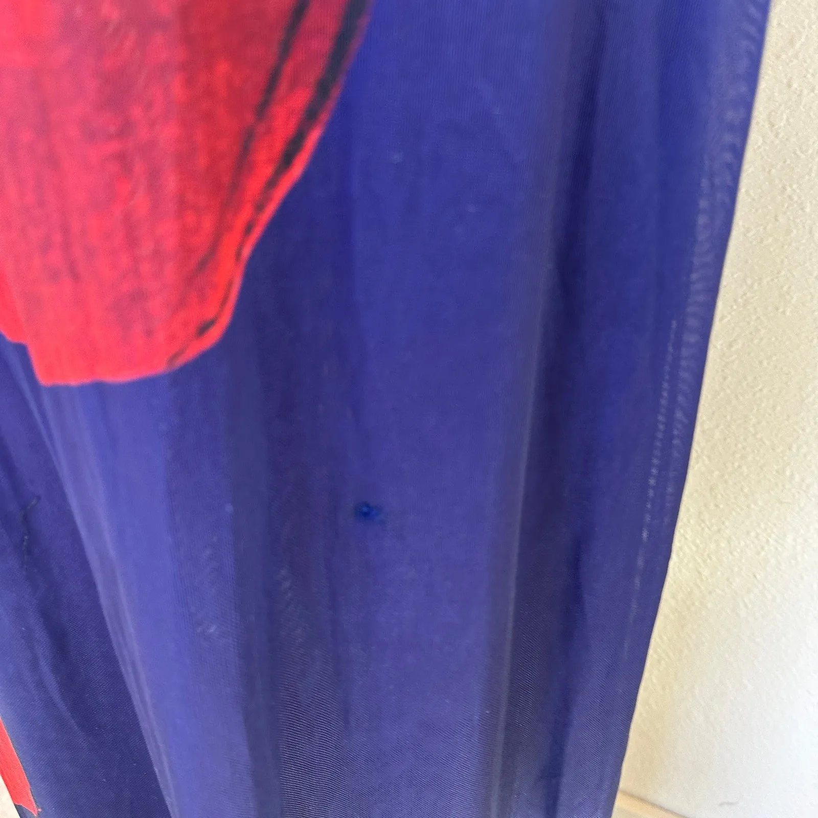 World Purple Cherry Mesh Maxi Dress XL Sleeveless Vacation Designer $400 - Image 15