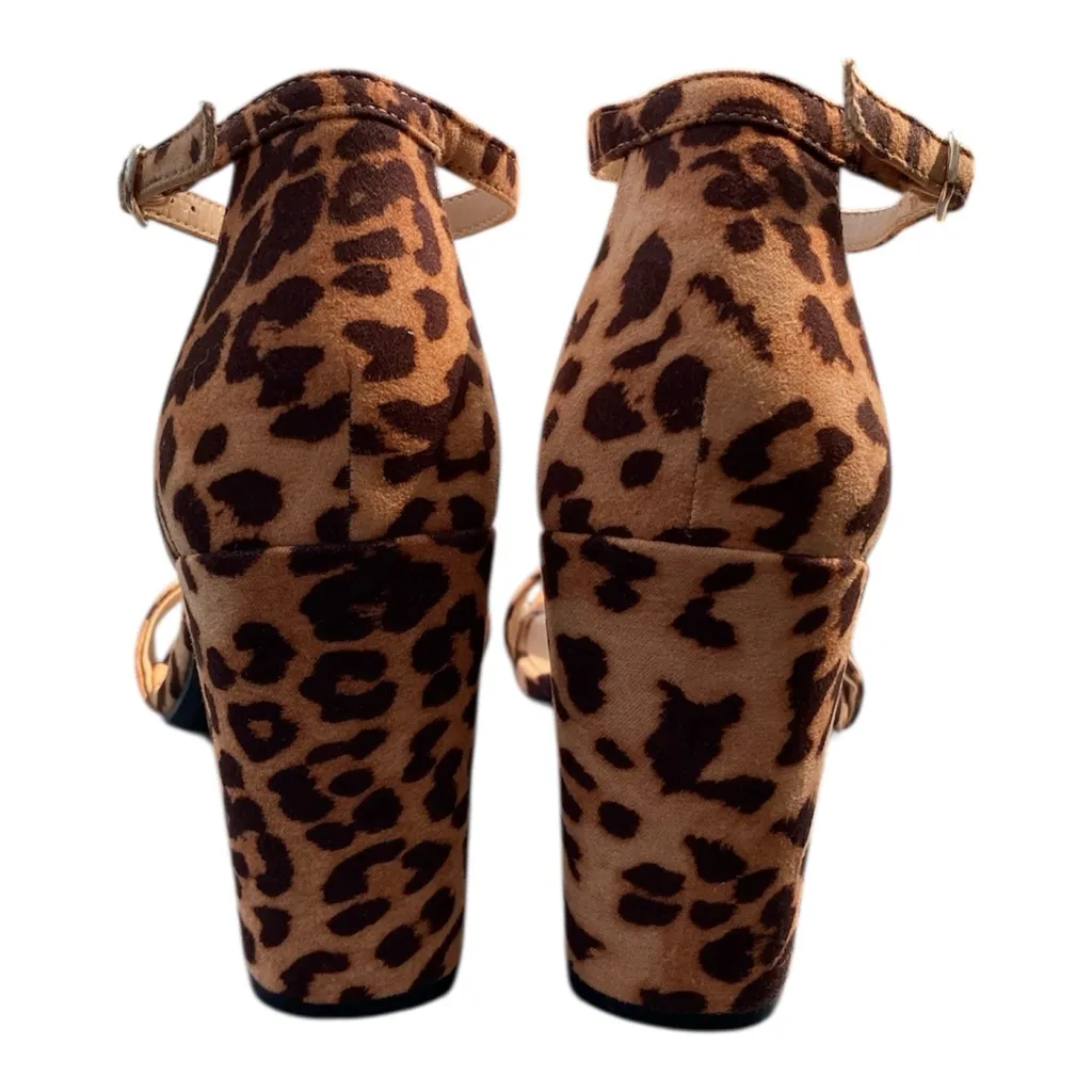 A New Day  Tan and Brown Leopard Heels - Image 3