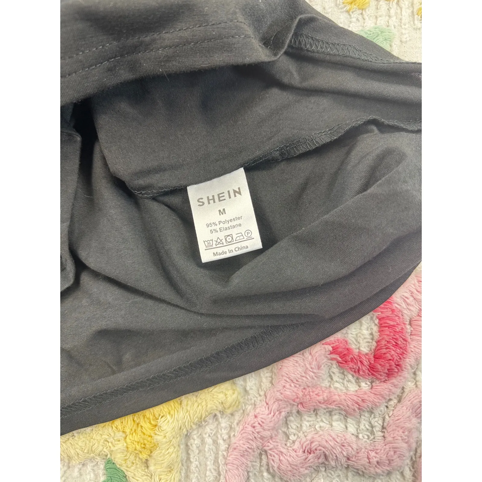 Womens Black Butterfly Graphic Tee Shirt & Bike Shorts Set Lounge Sleepwear M Size M - Image 5