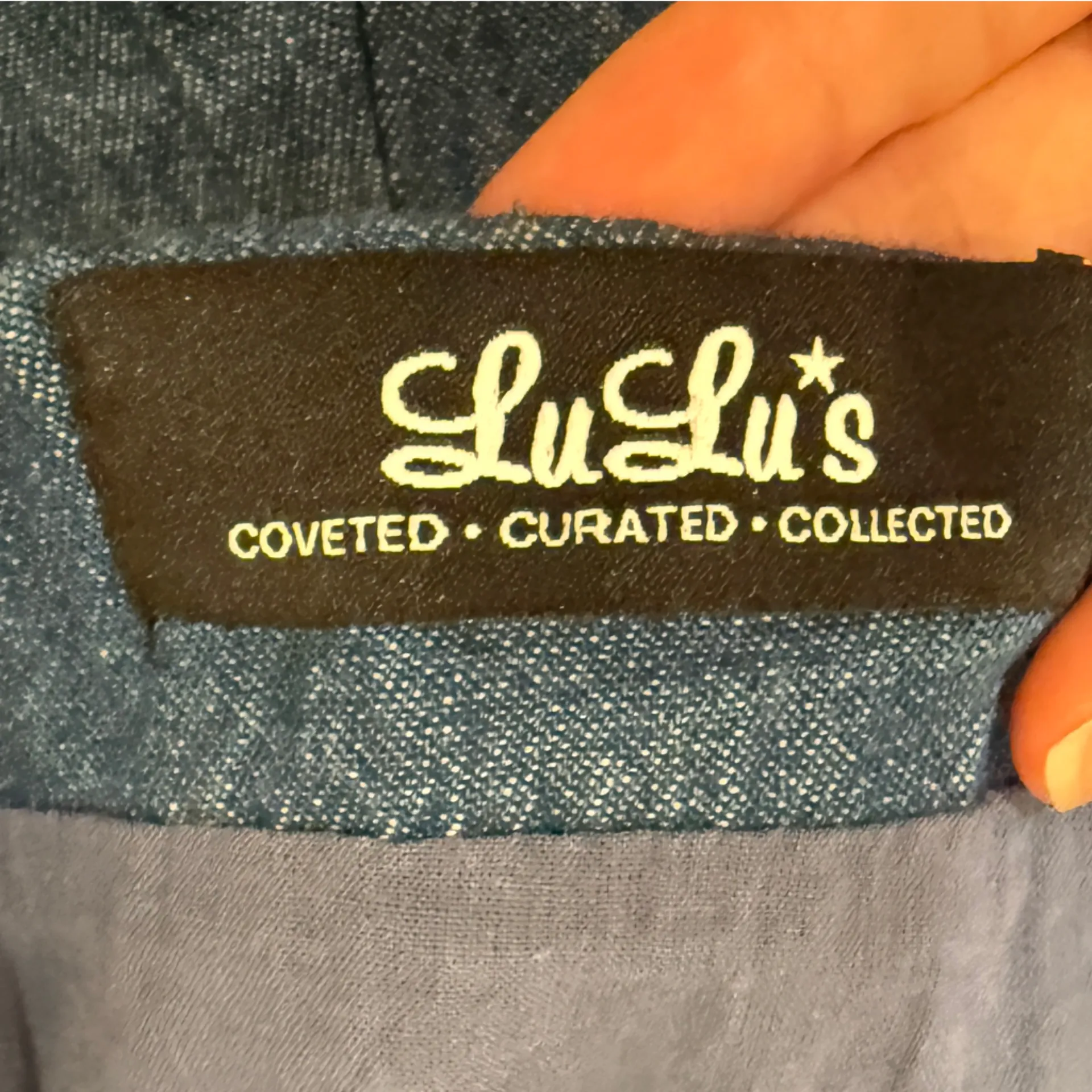 LuLus Denim Mini Dress - Image 2