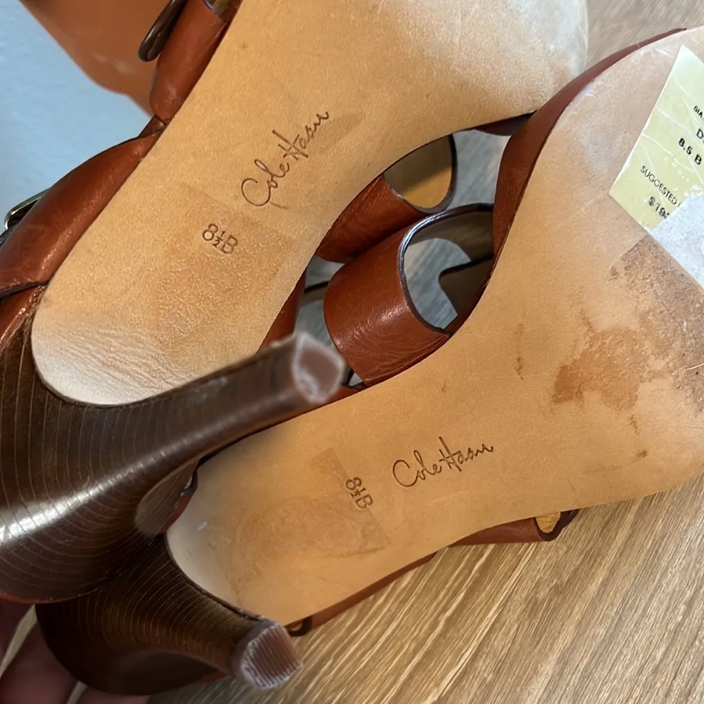 Cole Haan Gia Sandal Leather Heel, 8.5 - Image 9