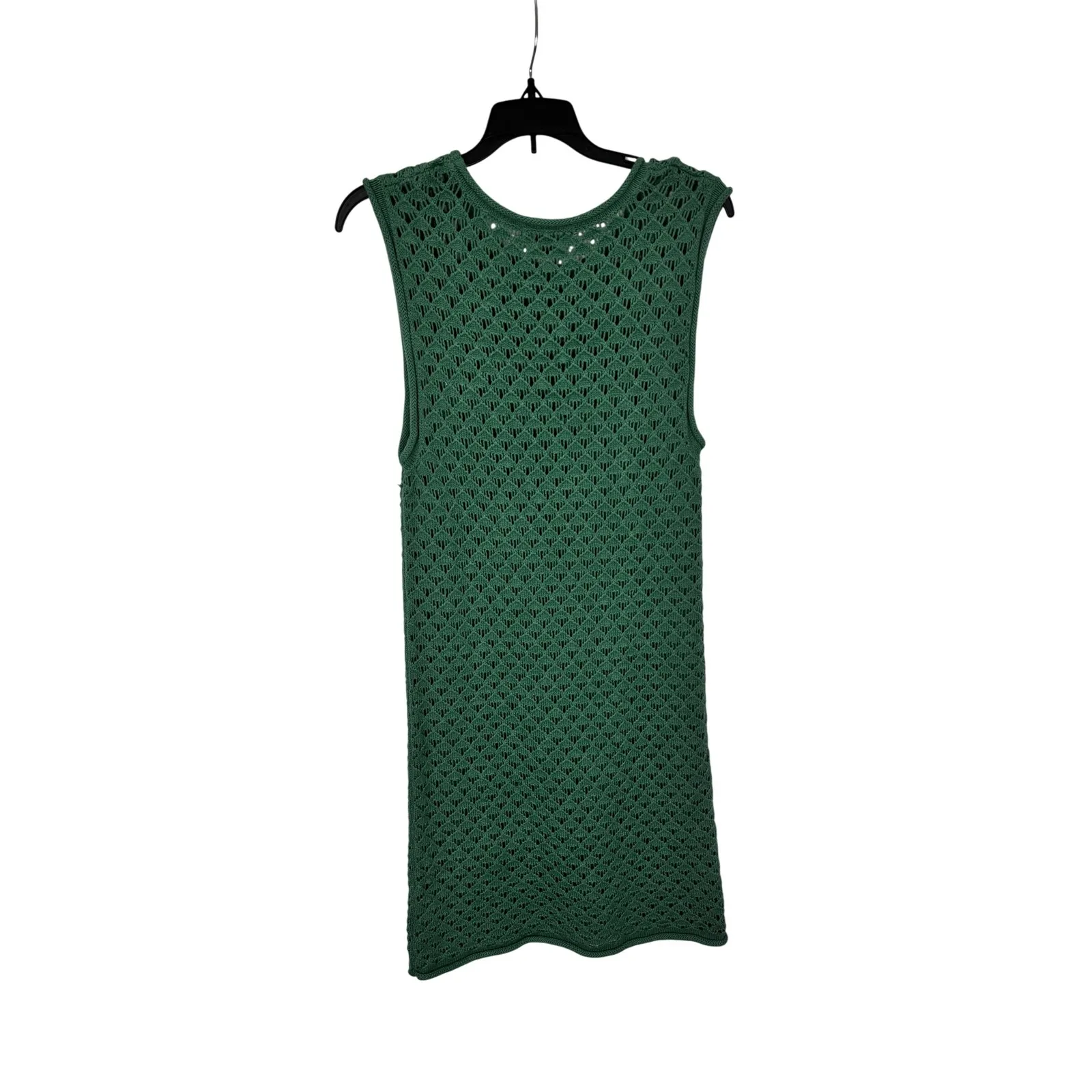 Sanctuary Kelly Green Crochet Sleeveless‎ Mini Dress Size S - Image 5