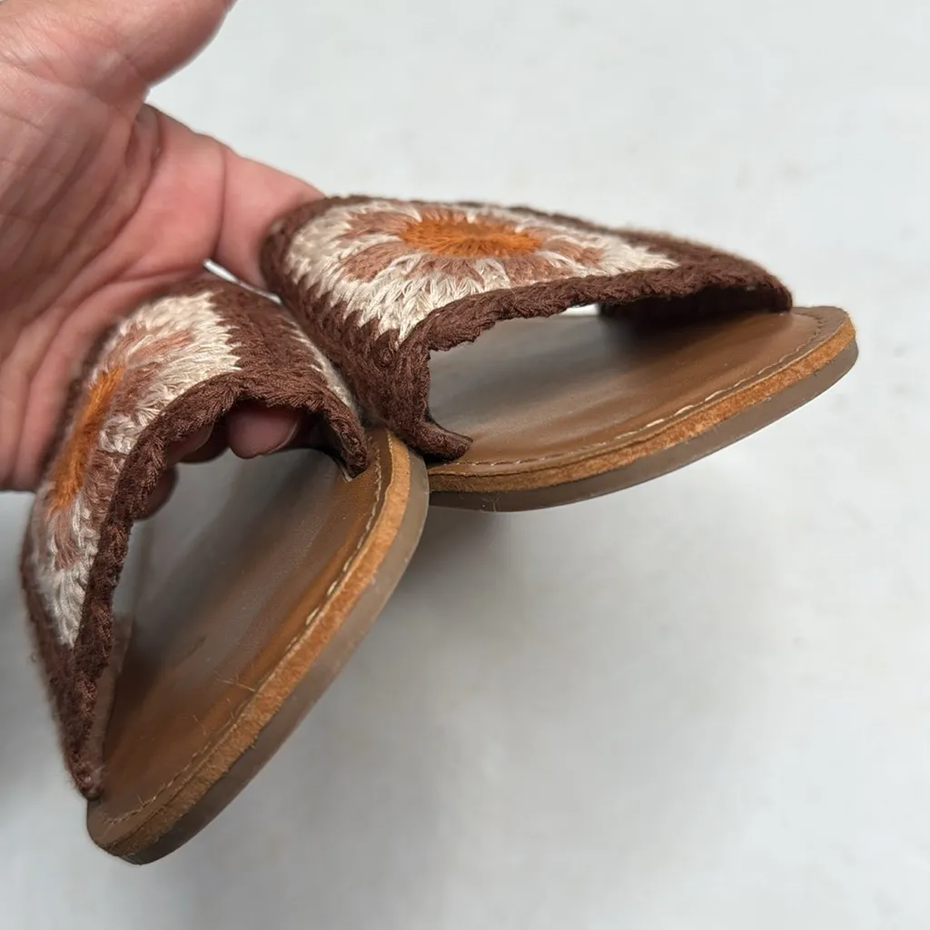 Haute Hippie Rianne Crochet Women's Slides Sandals S-376 Sz 8 - Image 3