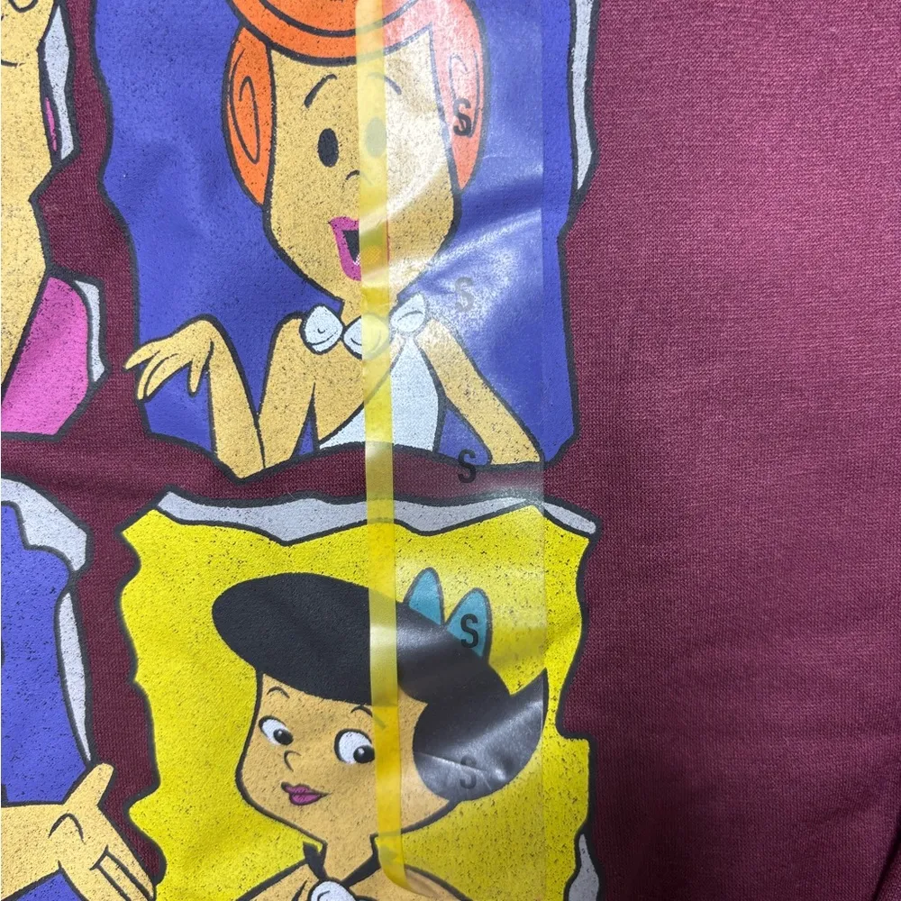 The Flintstones Maroon Graphic Sweater Size S Red - Image 4