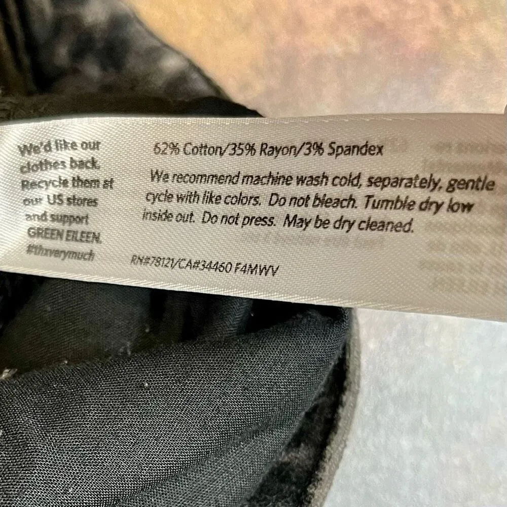 Eileen Fisher Velvety Mineral Wash Dark Gray Jeans 4 - Image 8