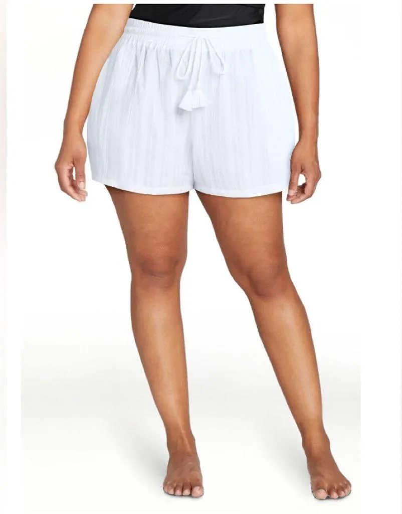 TIME and TRU Womens Swim Beach Cover Up Shorts Size 2X 20W - Image 3