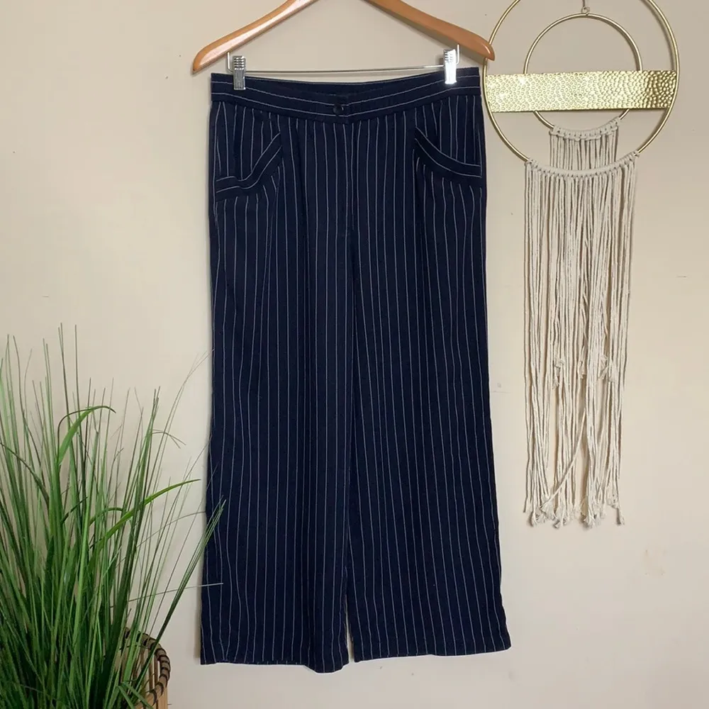 eileen fisher • woven tencel striped wide leg pant - Image 71