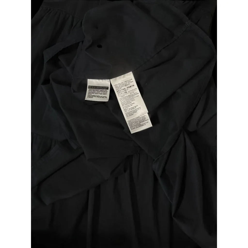 NWOT Levi's Women's Mini Tank Dress Size M Black Tiered A Line Spaghetti Strap - Image 8