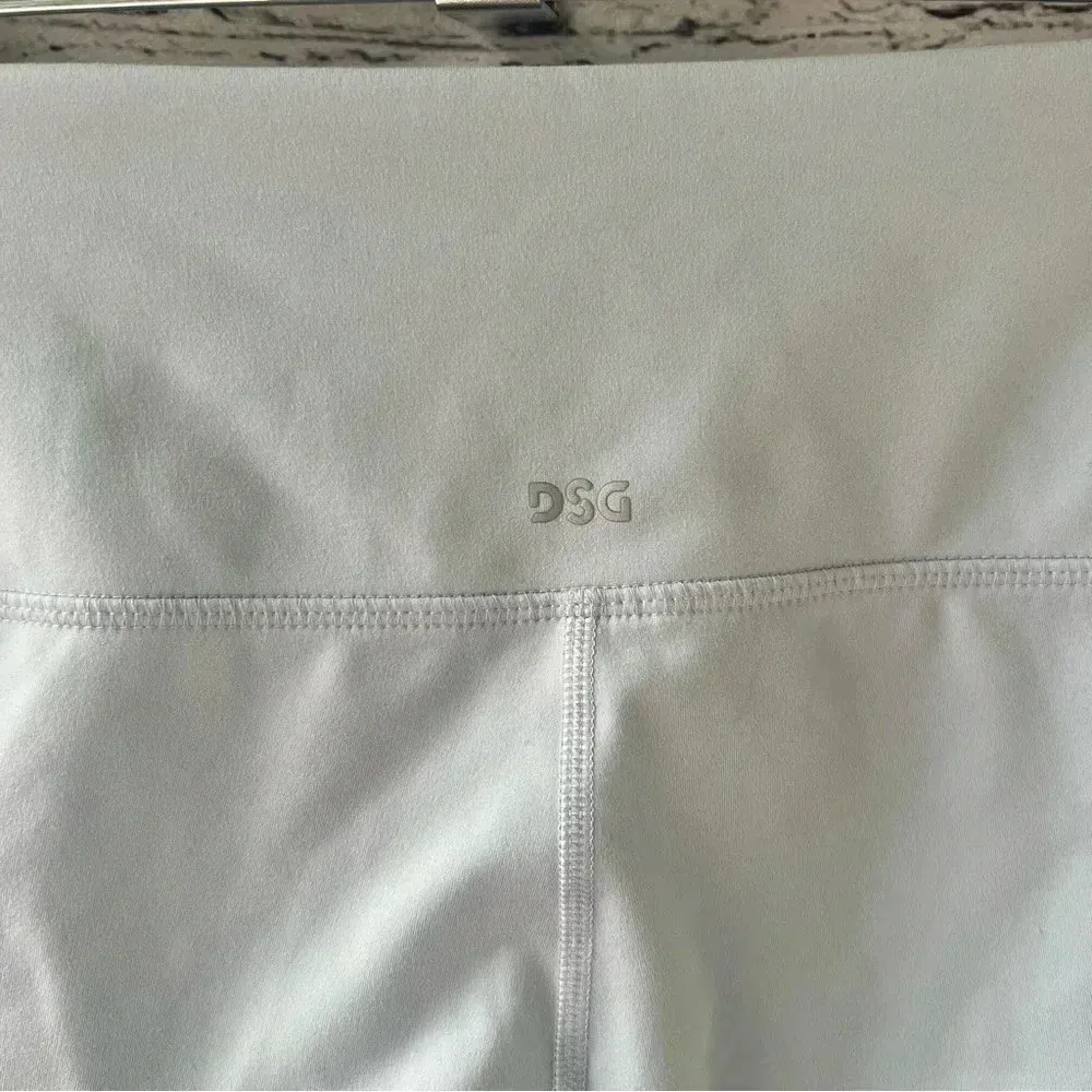 DSG Powder Blue 7/8 Leggings High Waisted With Mesh Detail Size Large‎ - Image 3