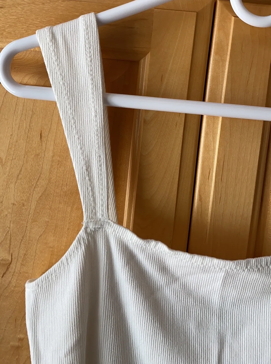 White Cropped Tank - Image 3