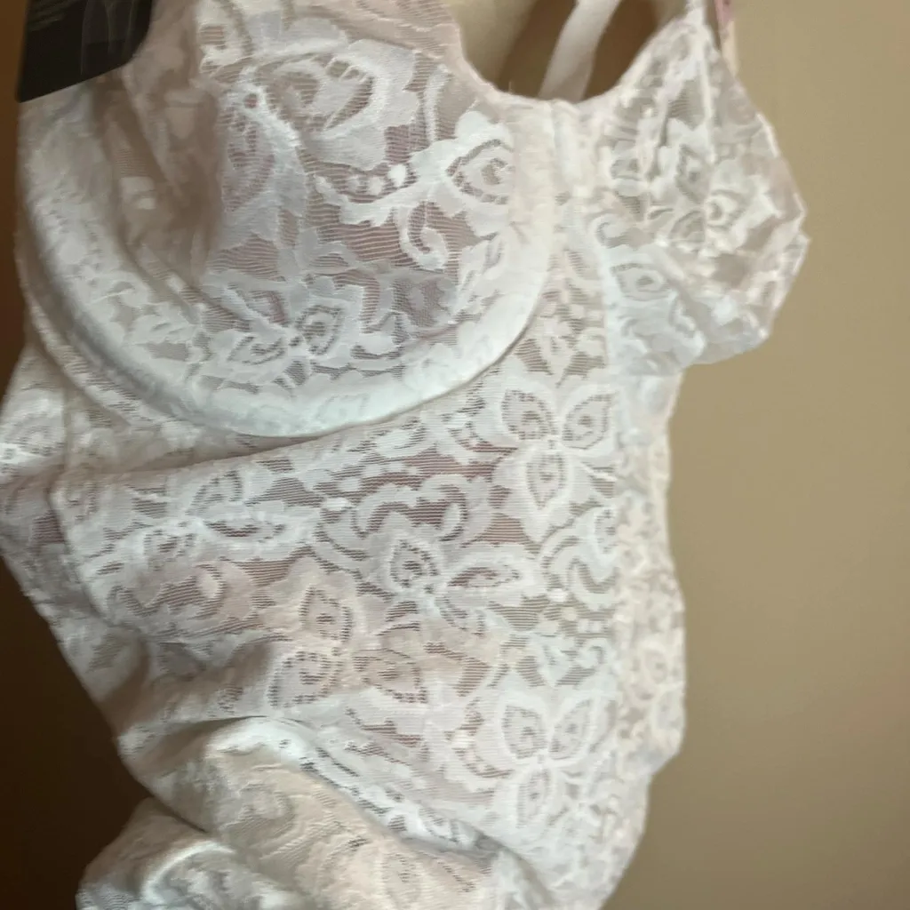 Bali Lace 'N Smooth Body Shaper White 34D Style# DF8L10 - Image 5