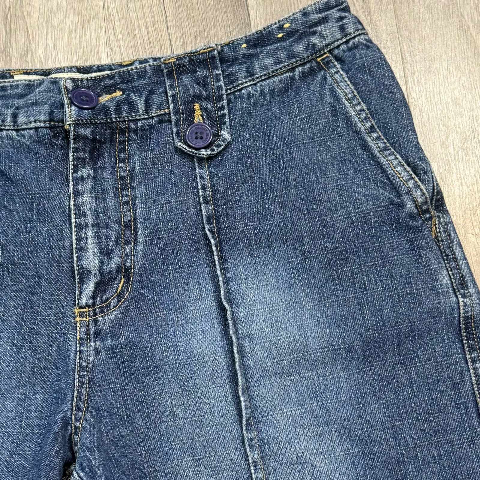 Vintage Cargo Flap Pocket Pocket Jorts Jean Shorts Size 10 - Image 3