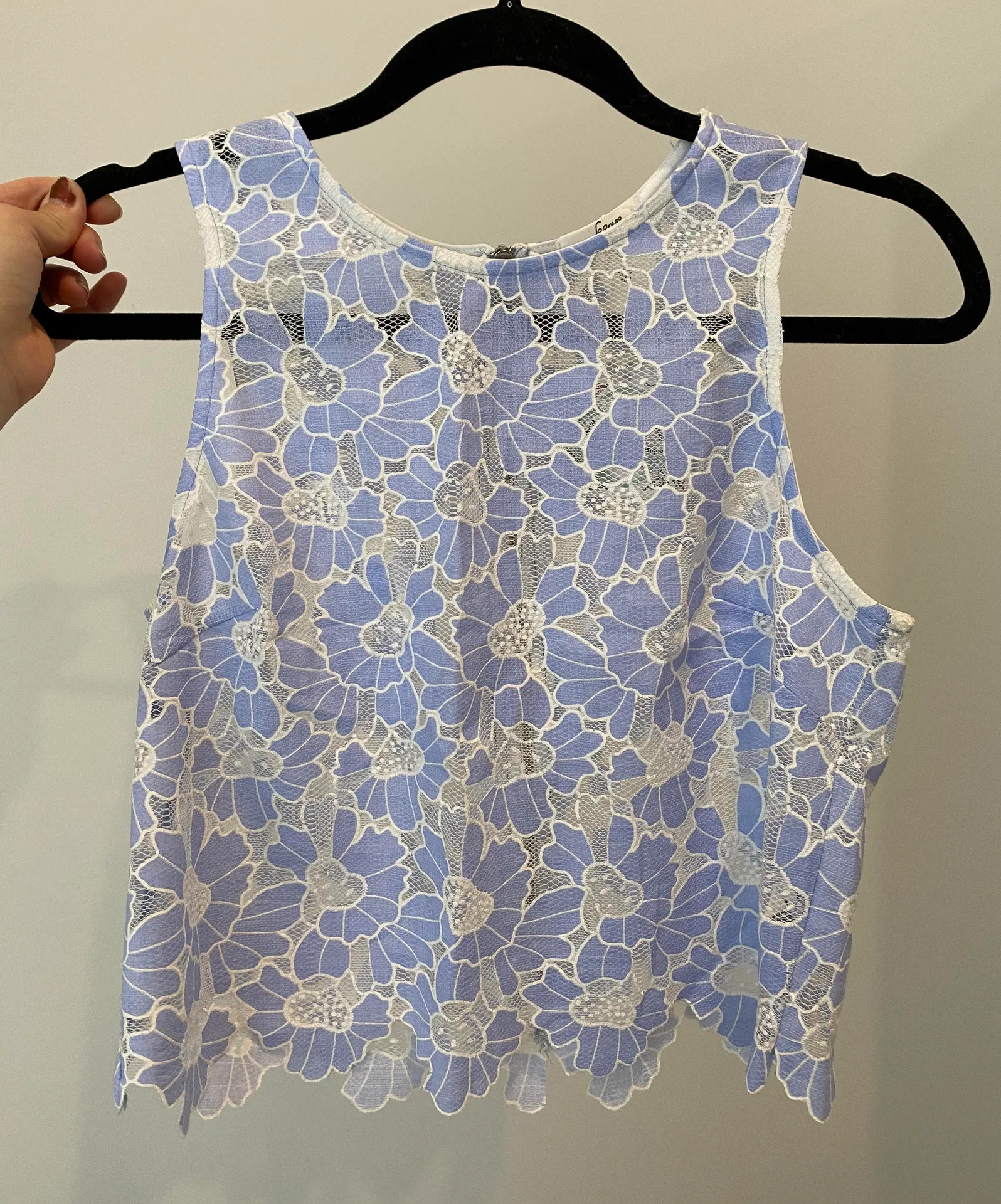 Soprano Light Blue Lace Floral Set  - Image 4