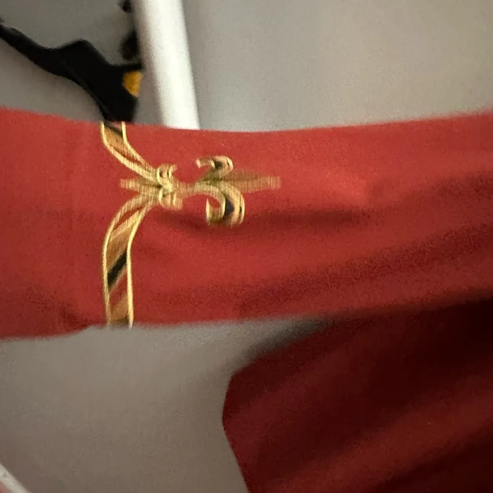 Bob Mackie 1X Embroidered Trompe L’oeil Fleur-de-Lis Jacket Womens VTG Orange - Image 2