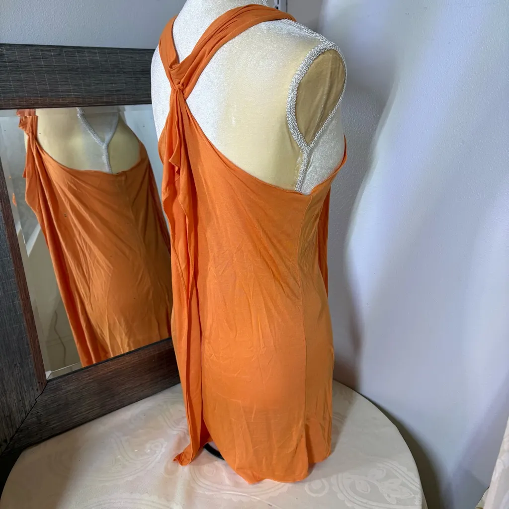 BCBGMAXAZRIA  Tangerine Sleeveless Dress - Image 6