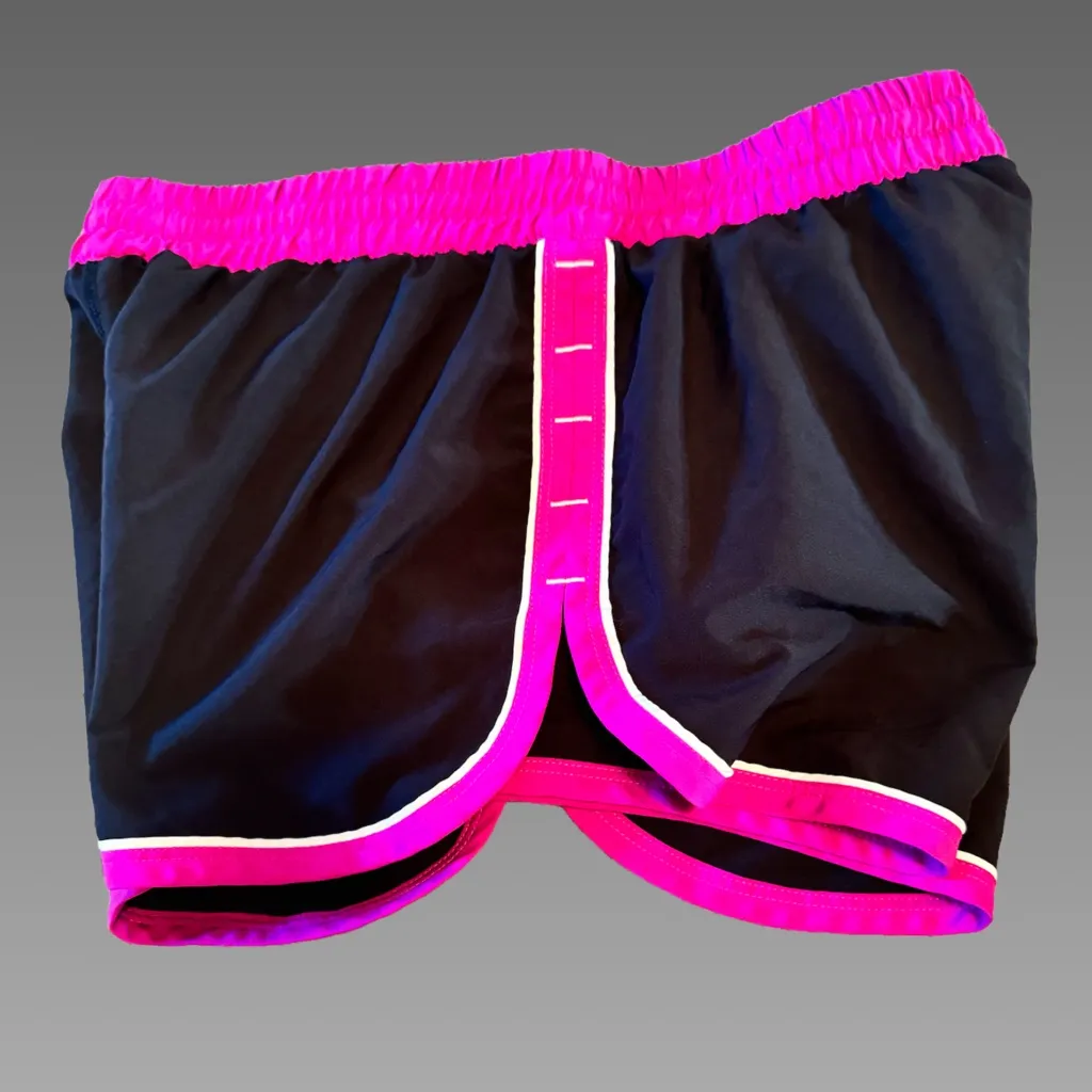 Black & Pink Dri-Fit, Semi-fitted Under Armour Athletic Shorts-Small - Image 3