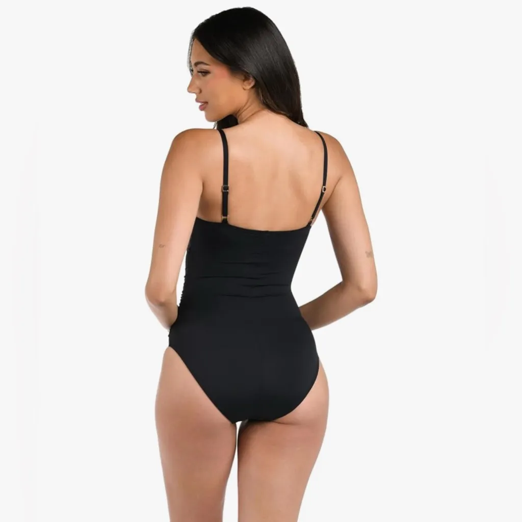 La Blanca Women's Classic Island Goddess One Piece Swimsuit Black 8 - Image 3