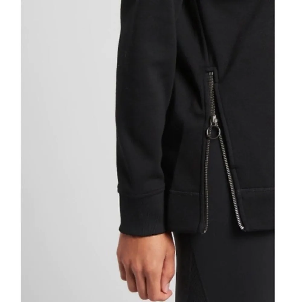 Athleta Cozy Karma Side Zip Funnel Neck Sweatshirt Black Size XS 510382 - Image 5