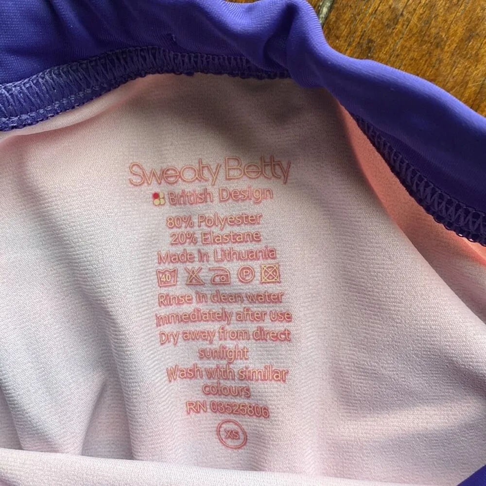 Sweaty Betty two piece racer back sporty swimsuit lake summer vacation - Image 5