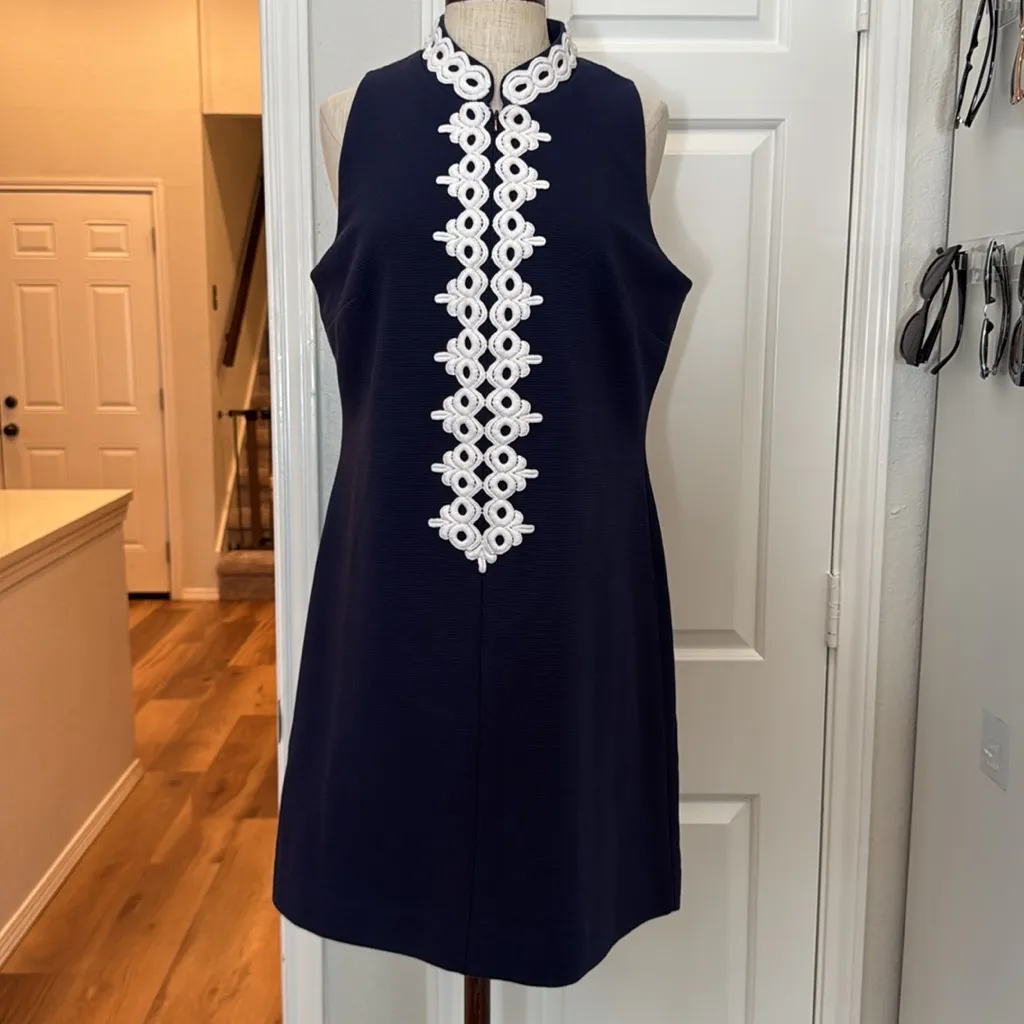 Lilly Pulitzer Callista Navy shift dress - Image 4