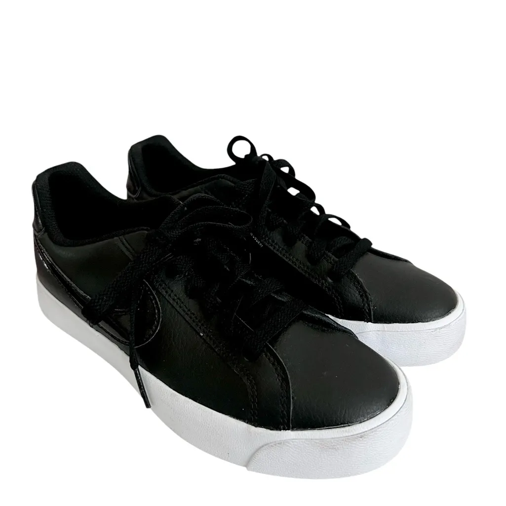 Nike  Black  Athletic low dunk Sneakers iridescent swoosh - Image 7