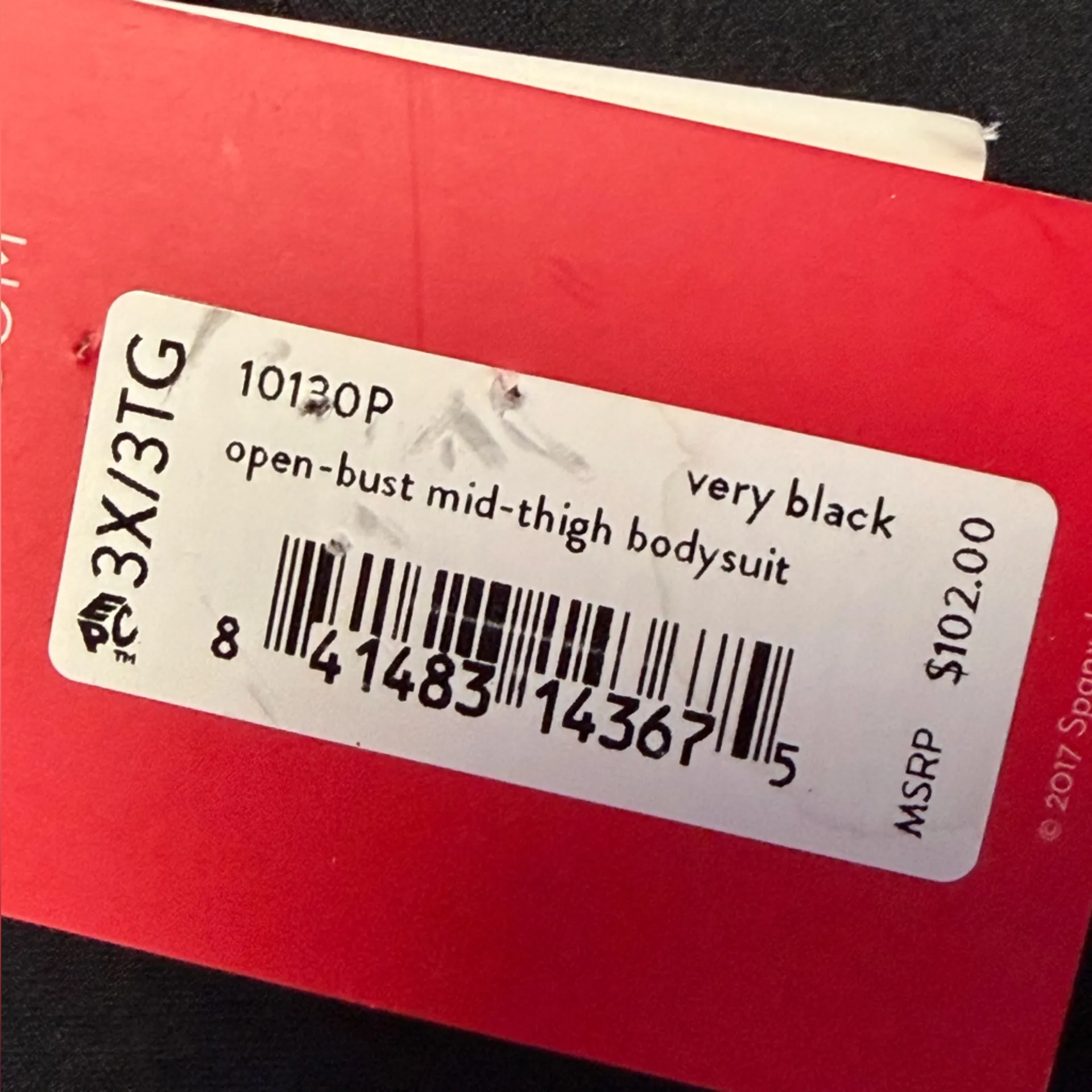 NEW SPANX Sculpt OnCore Open Bust Mid Thigh Bodysuit Black Shapewear Size 1X - Image 15