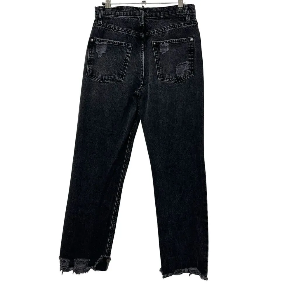 Free People We The Free Baggy Boyfriend Jeans Women's Size 27 Distressed - Image 3