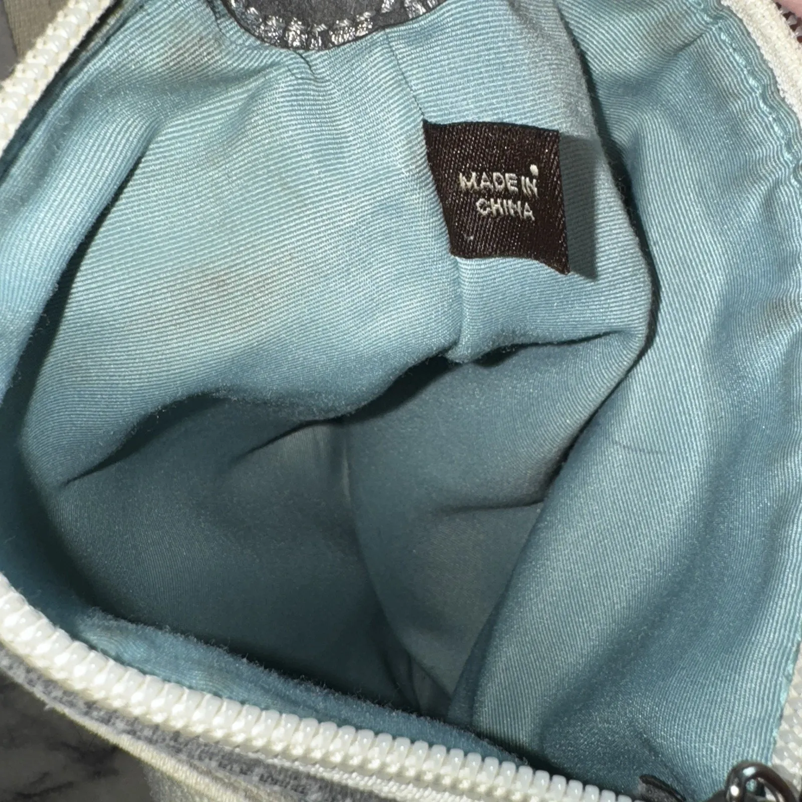 Vintage Coach Canvas Flat Crossbody Starfish Handbag Coastal Beach Bag 8x7 Cream - Image 7