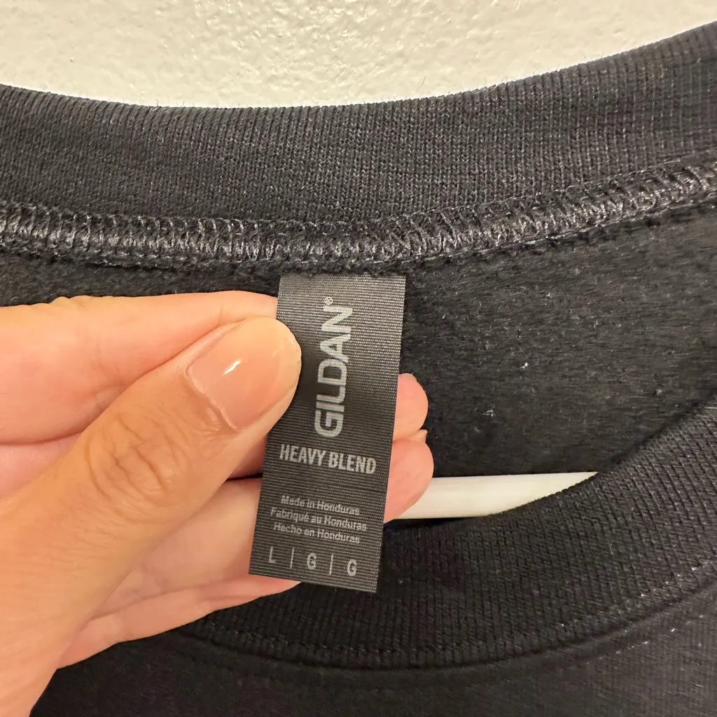 Fall Halloween pumpkin cheetah print Black festive autumn Sweatshirt! - Image 3