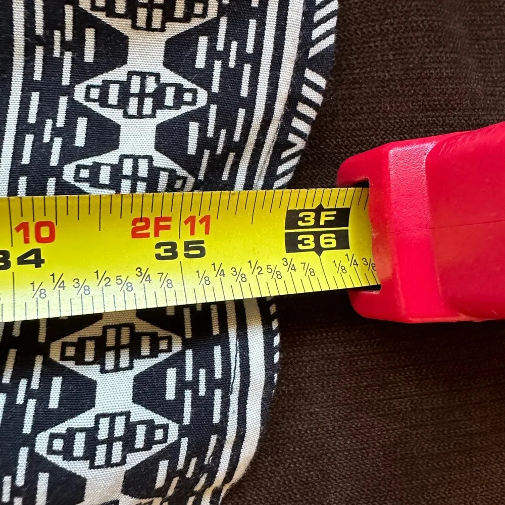 5/48 Black & White Geometric Collared ButtonDown  Sleeveless Tie Dress S… - Image 11