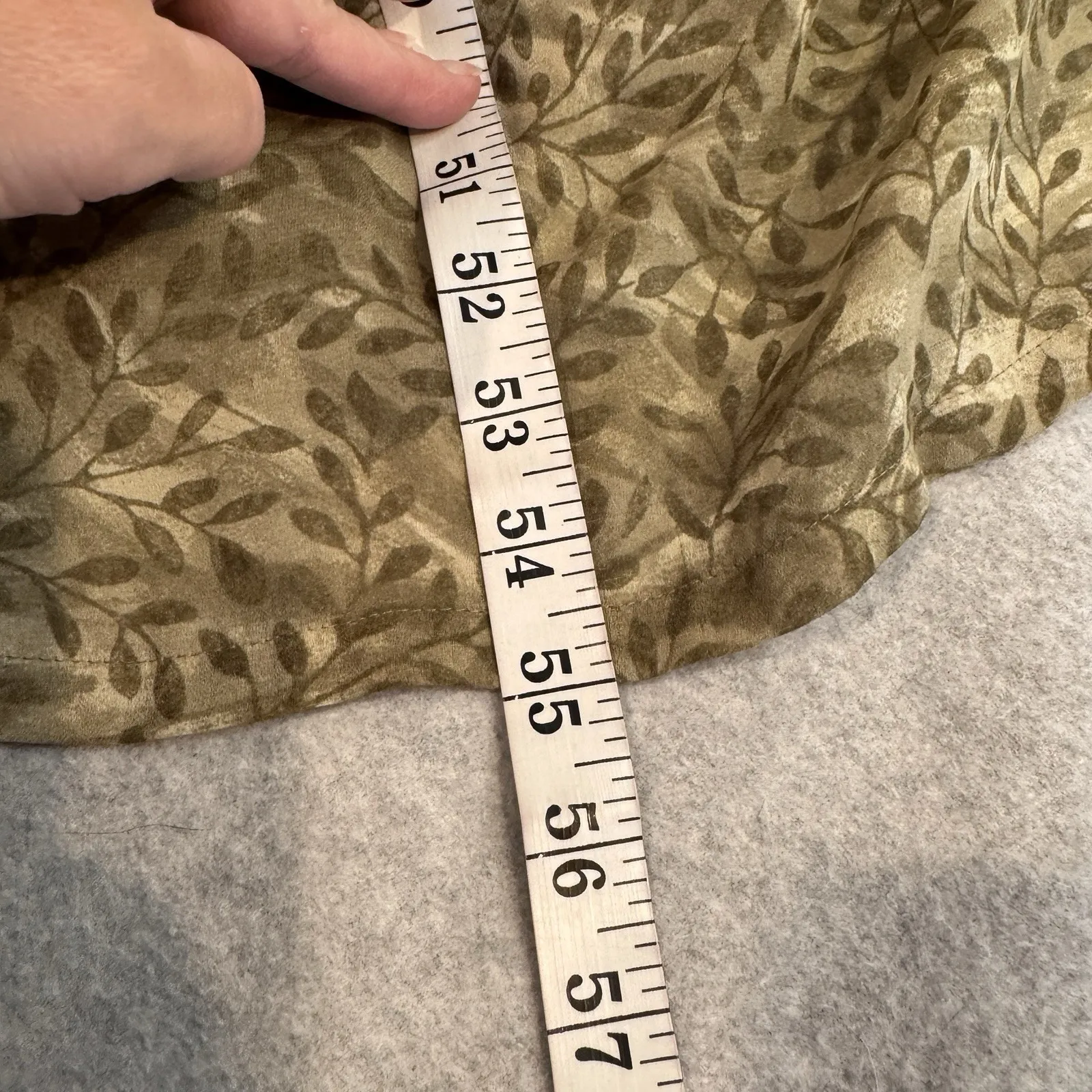 Vintage Y2K Old Navy Maxi Dress Womens 10 Green Vine Forest Fairy Polyester - Image 11