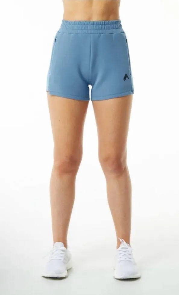 NEW Alphalete Woman’s  ELMTS Relaxed Short - Fog Blue Size small - Image 3