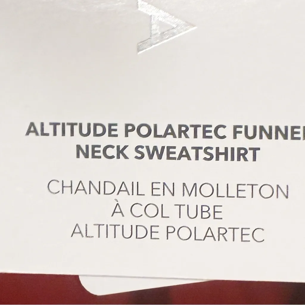 Athleta Altitude Polartec Funnel Neck Sweatshirt Plus Size 3X Candy Red NEW - Image 6